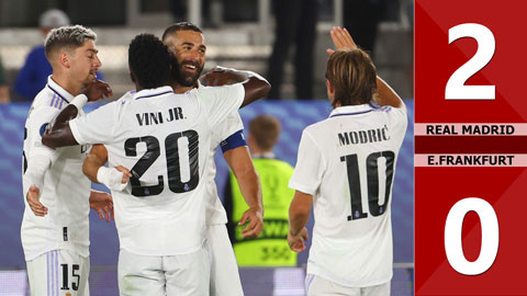 Thắng 2-0, Real Madrid đã có 5 lần giành Siêu cúp châu Âu